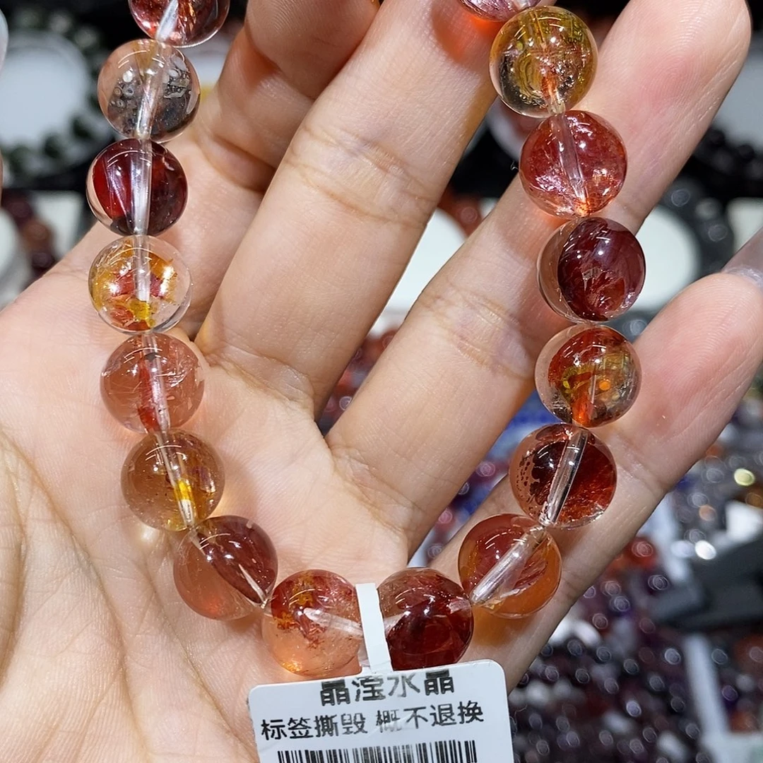 水晶手串未镶嵌锦鲤浇花10