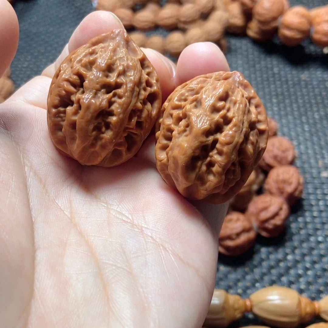 吊坠文玩核桃秋子一对