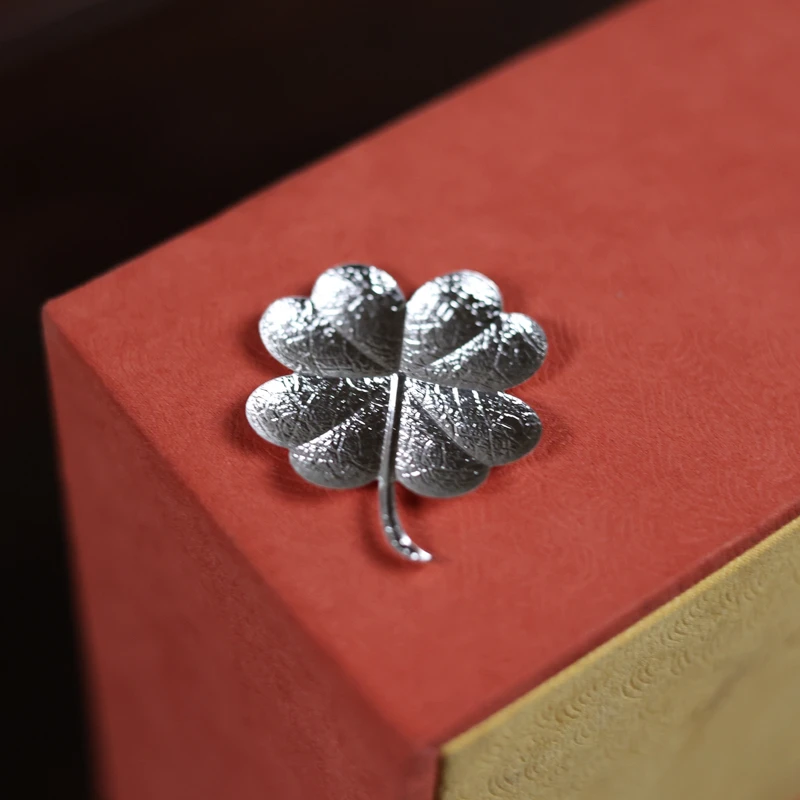 【小田甄陶】四叶草银叶子（Q7571）