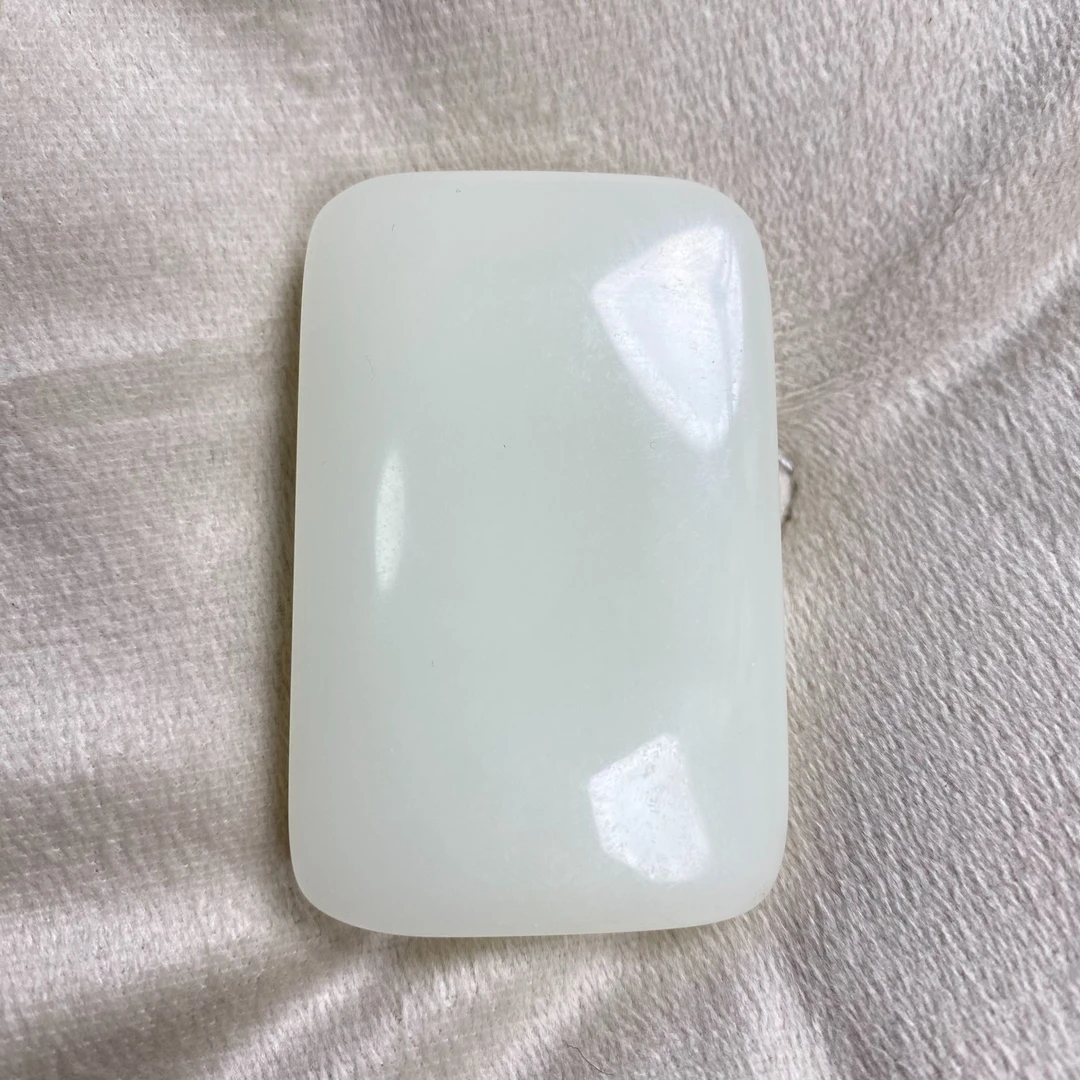 【飞姐精品推荐】白玉光面无事牌 D99907