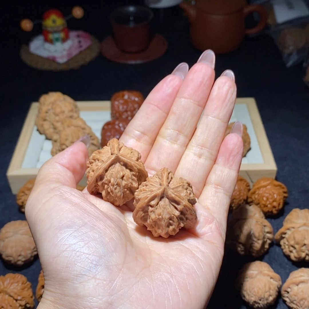 吊坠文玩核桃盘山公子帽33