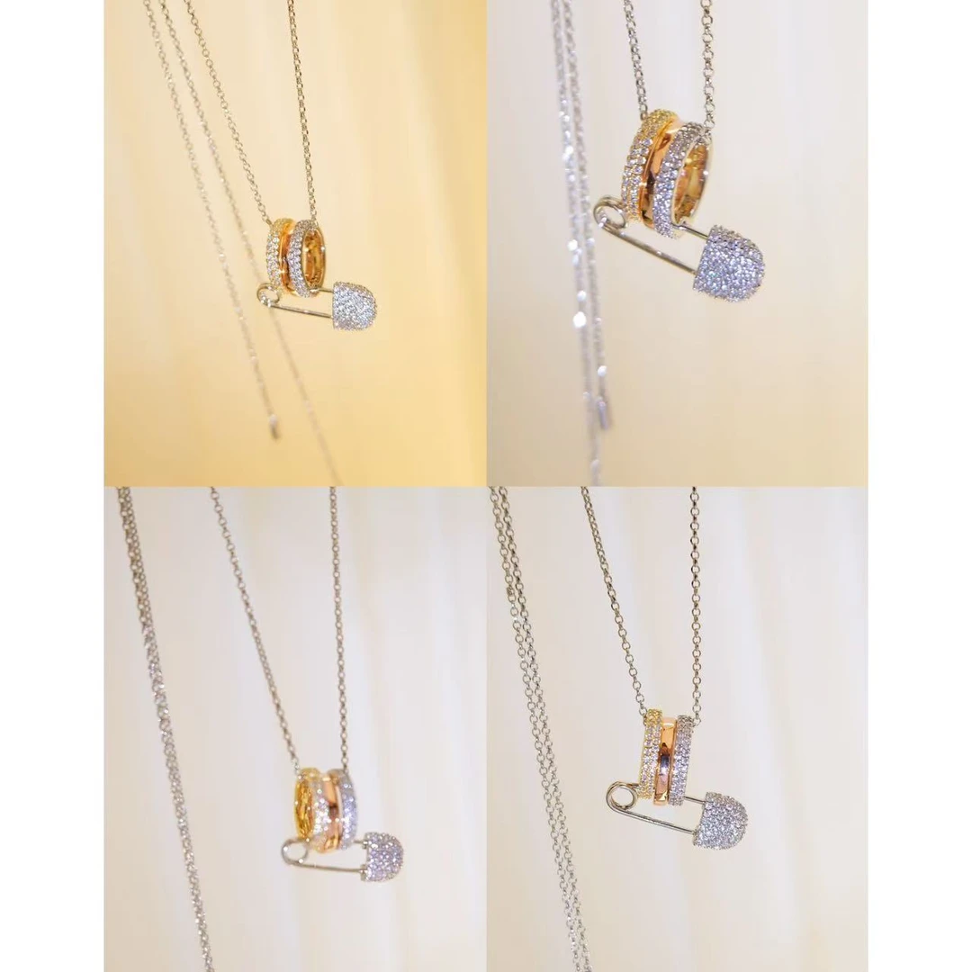 铜合金锆石项链 小众设计百搭ins项链49294