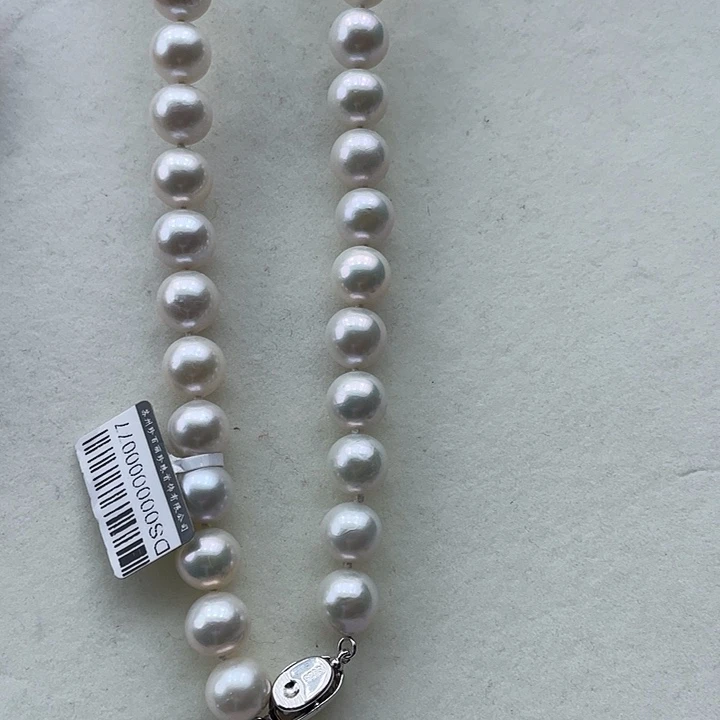 淡水珍珠颈饰银S925镶嵌卡11➕高品极光澳绿➕金属光