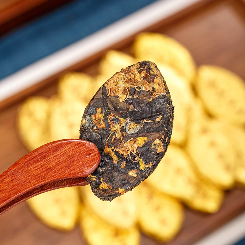 正宗福鼎白茶8年陈贡眉桂花组合 | 金叶子桂花香馥郁 | 一片一泡