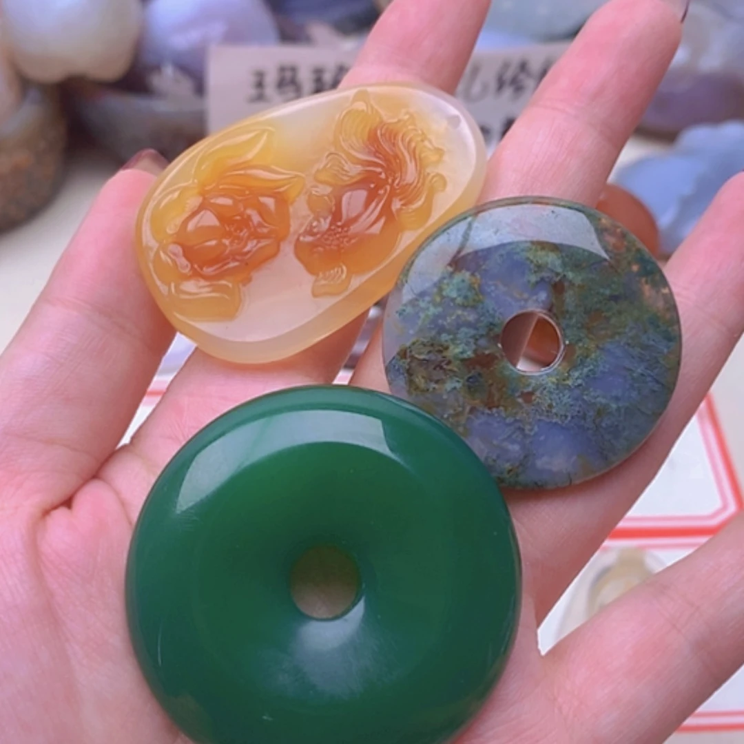 【闪购商品】玛瑙/玉髓未镶嵌珠宝半成品风*