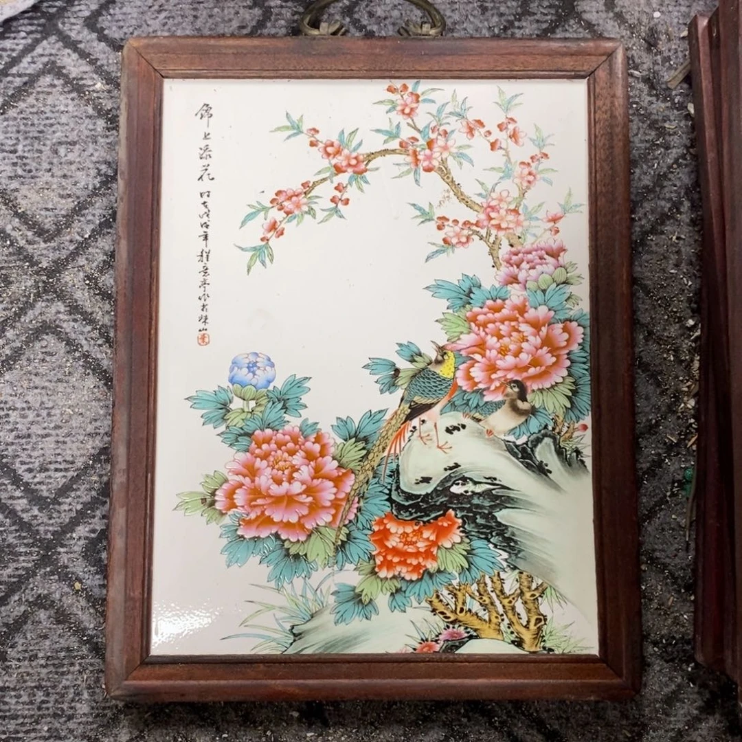 瓷37*28 景德镇瓷板画柴窑烧制