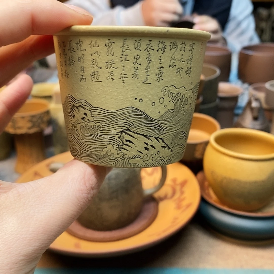 紫砂茶杯宜兴紫砂杯