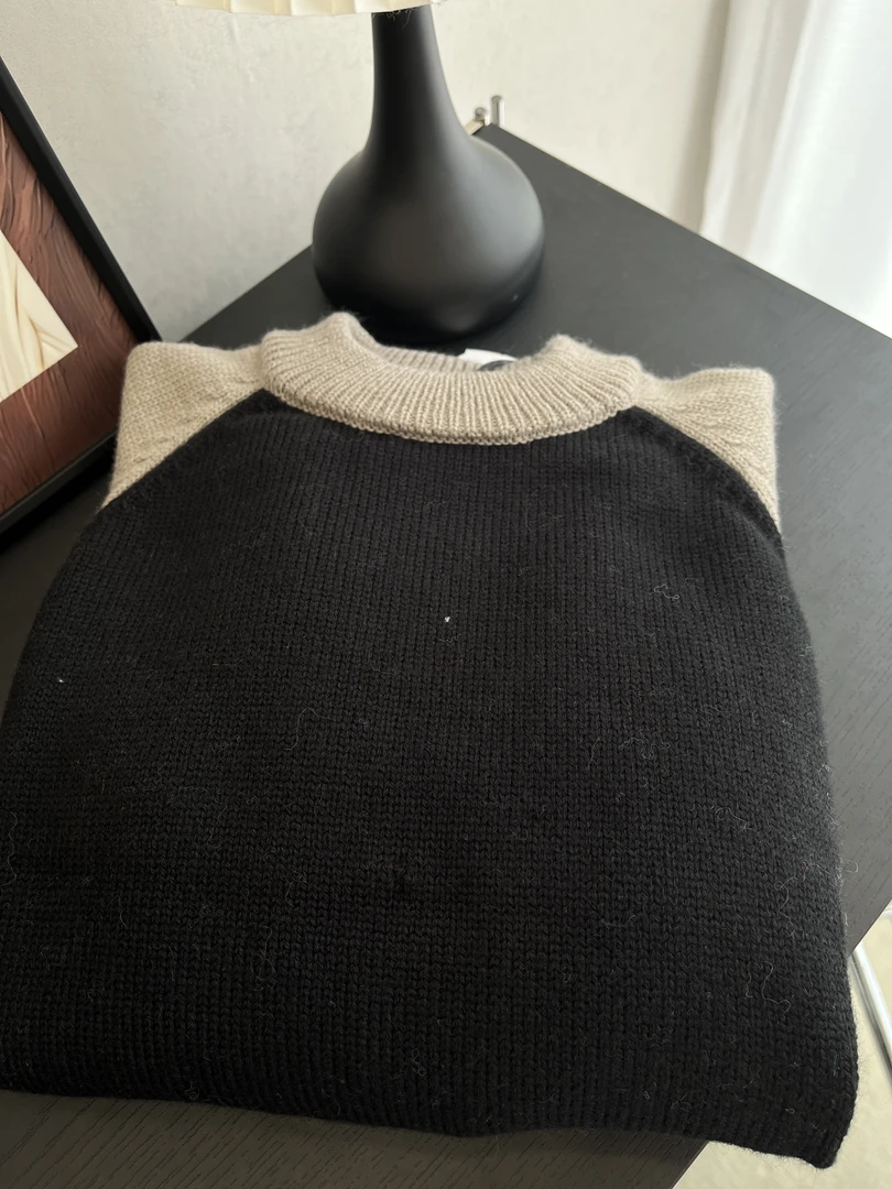 BC黑卡拼接双股加厚山羊绒男女