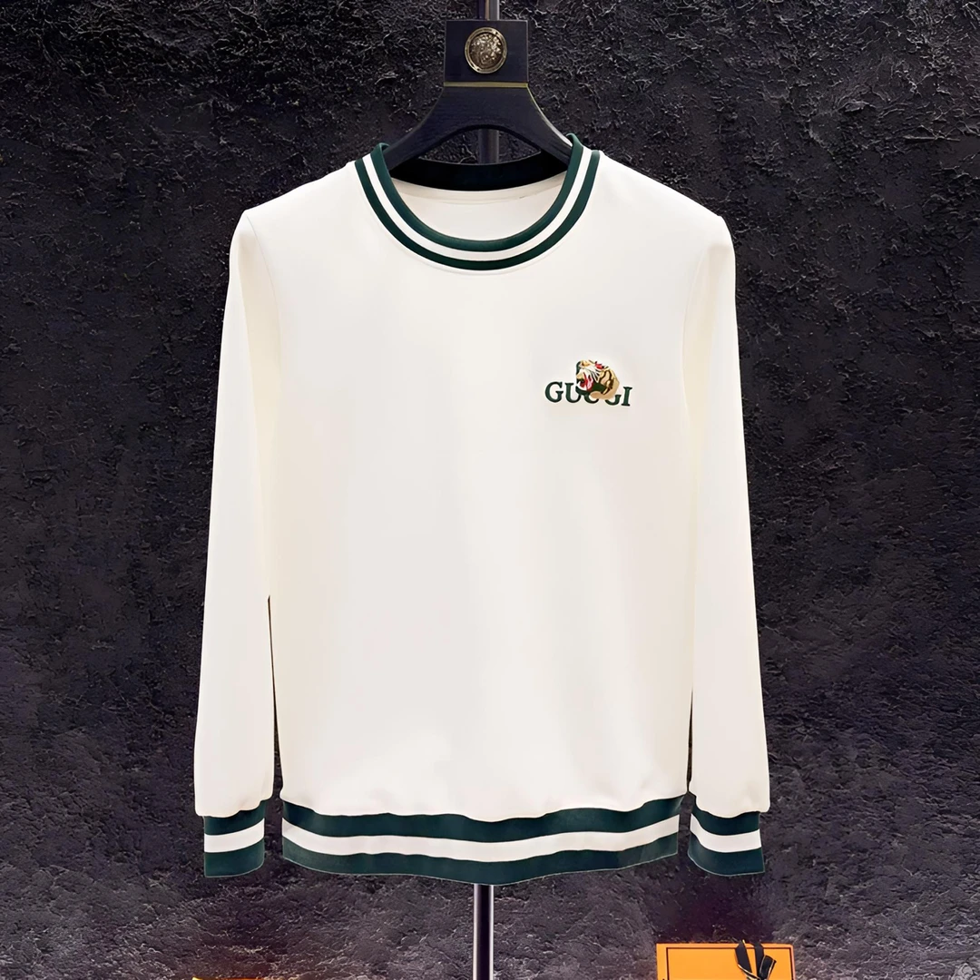 2025新年爆款网红秋冬季节新款长袖轻奢3D刺绣圆领卫衣百搭简约97