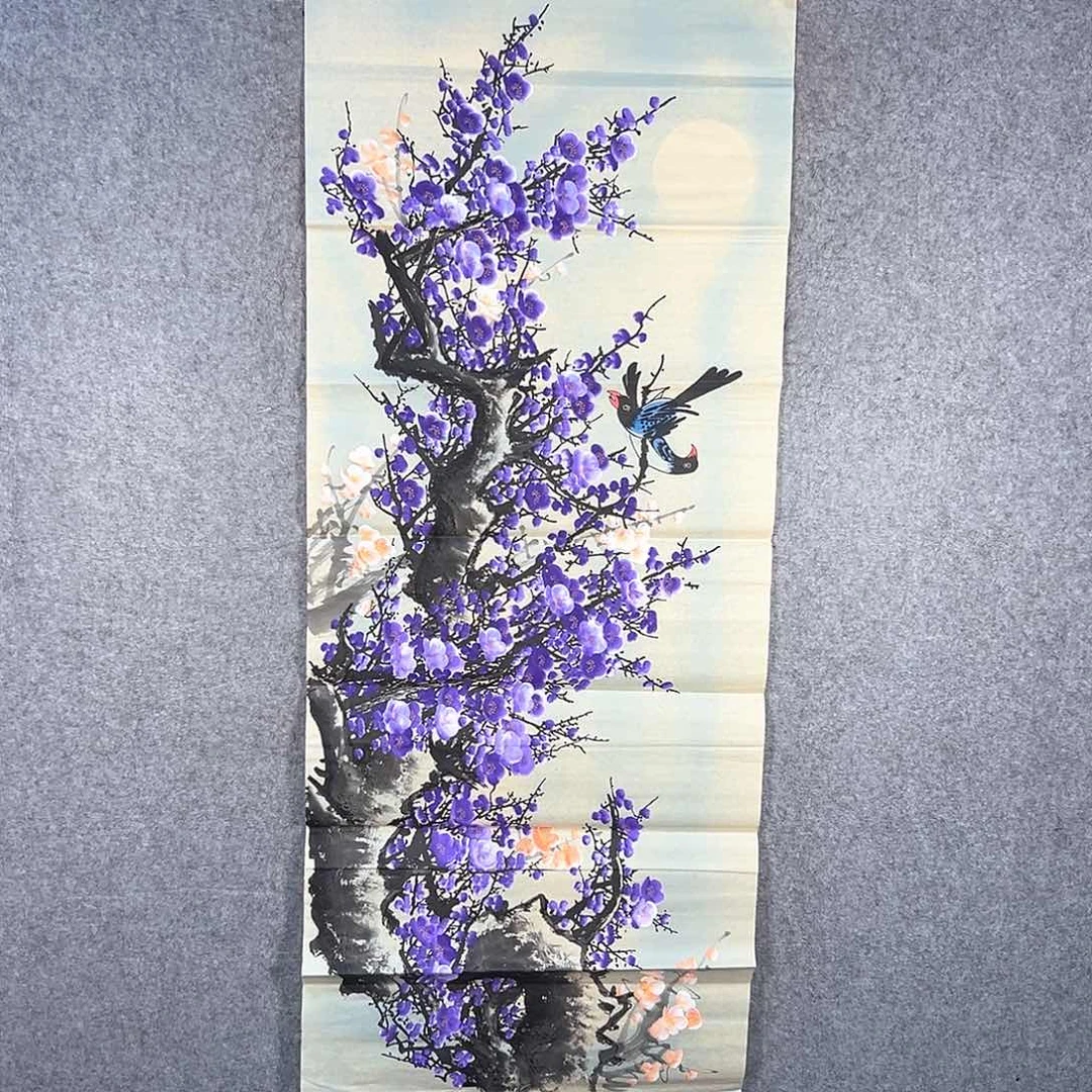 国画492 花鸟在此鸣叫时还要一
