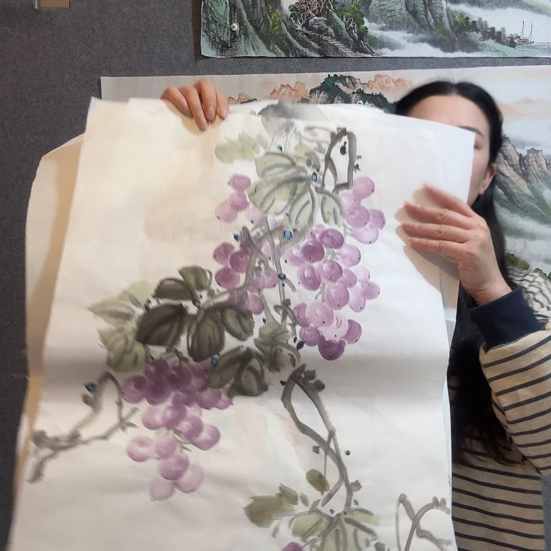 涳***濛纯手工手绘作品国画艺术