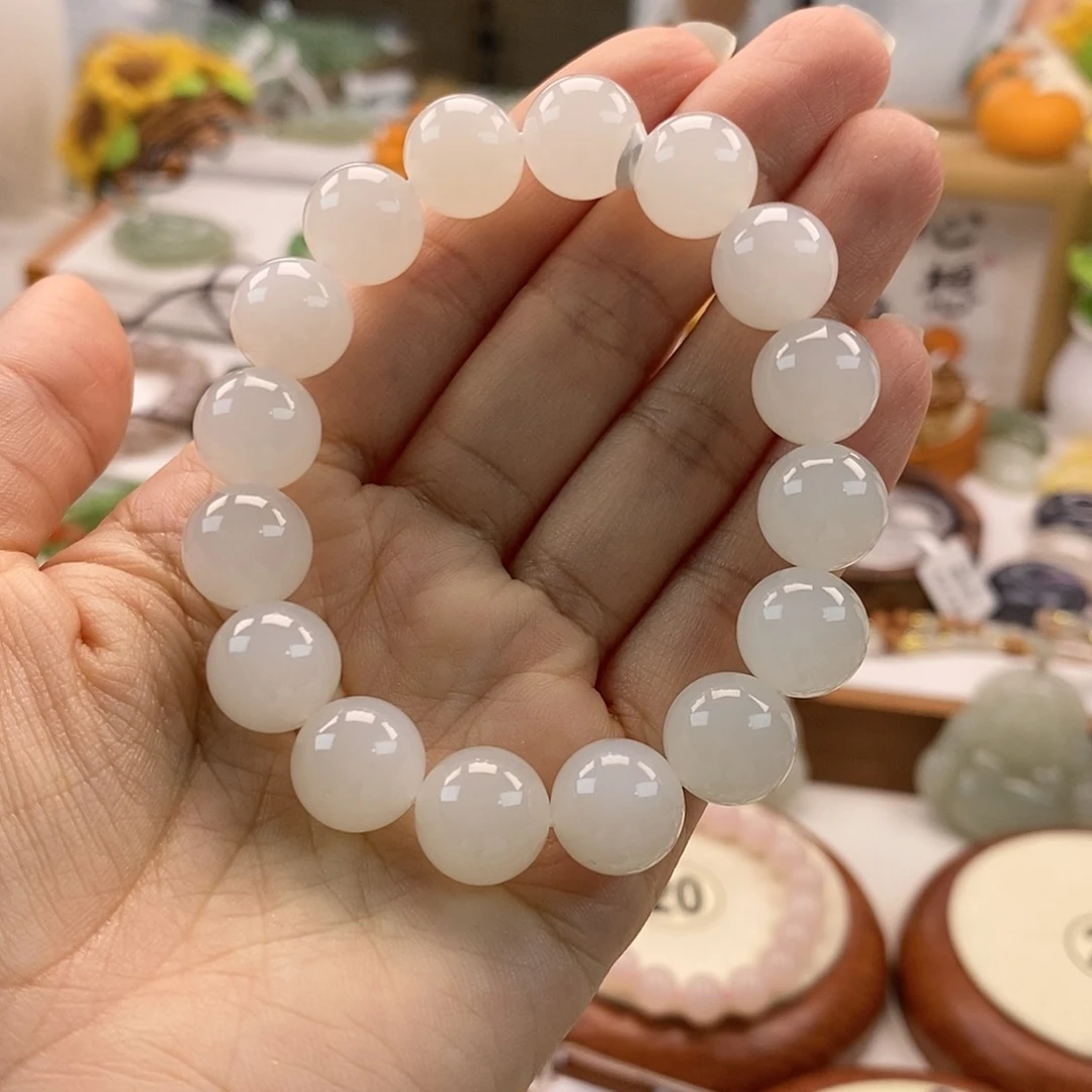 和田玉手串未镶嵌