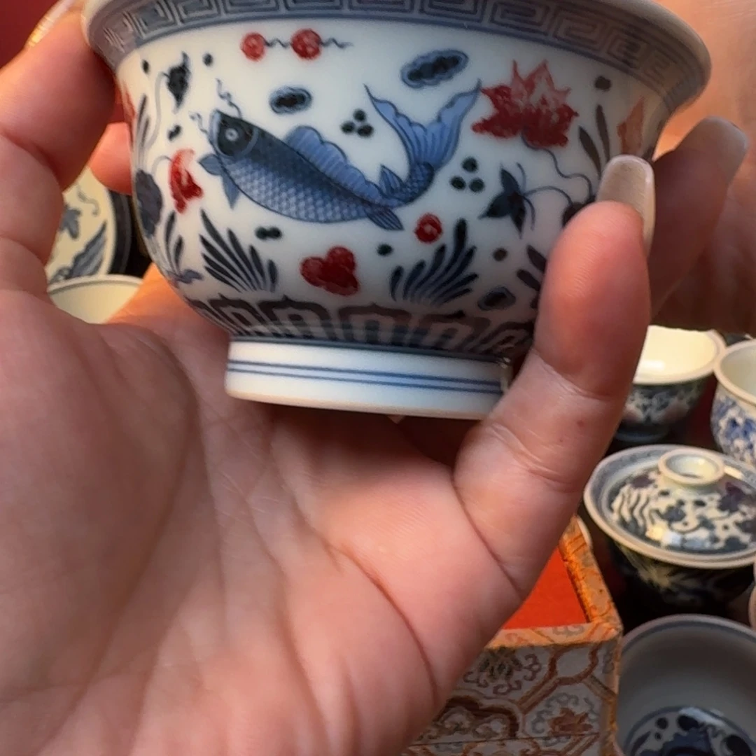 文***武摆件缠枝莲中号压手222