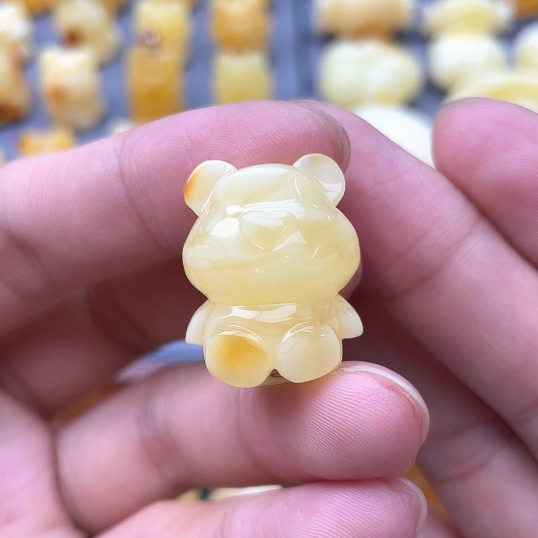 未镶嵌琥珀裸石喵**巫蜜蜡