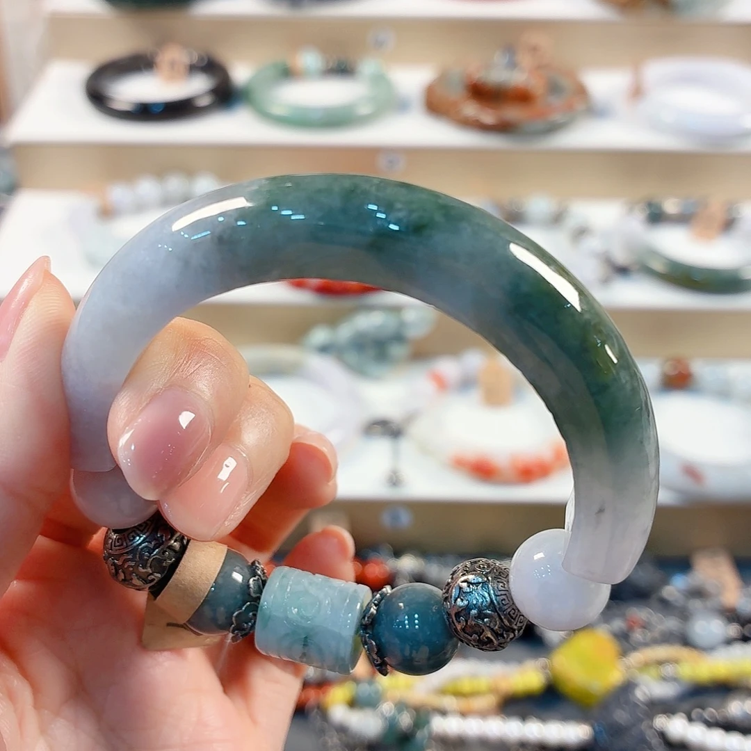 知***知翡翠未镶嵌手链手串