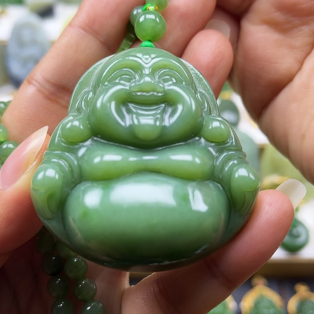 和田玉未镶嵌颈饰53佛