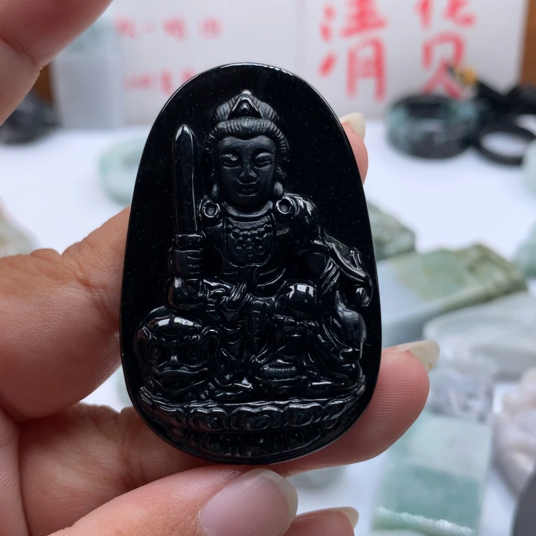 翡翠未镶嵌颈饰保真天然A货翡翠