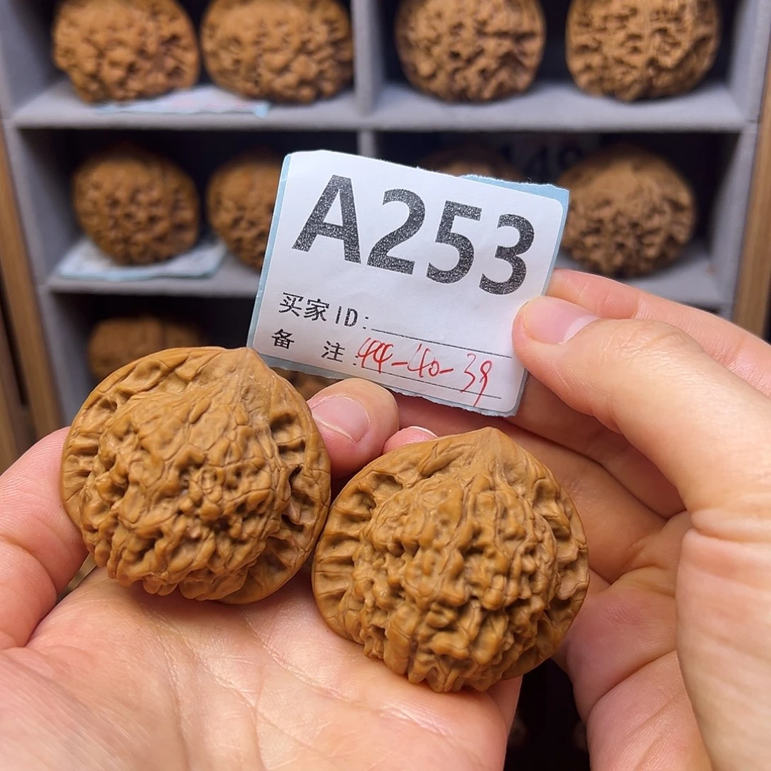 把件文玩核桃44全品麒麟纹大官帽