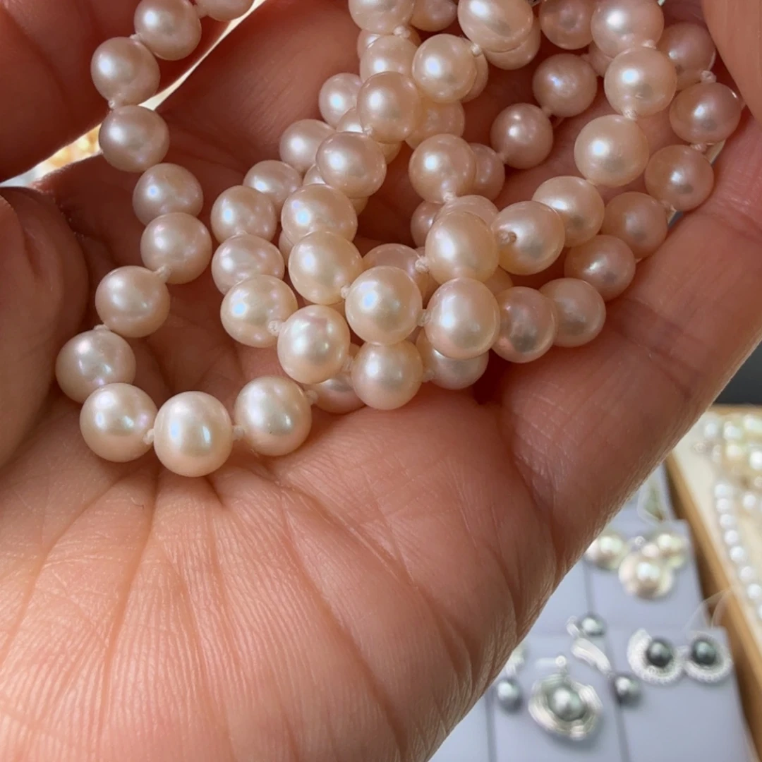 未镶嵌颈饰淡水珍珠