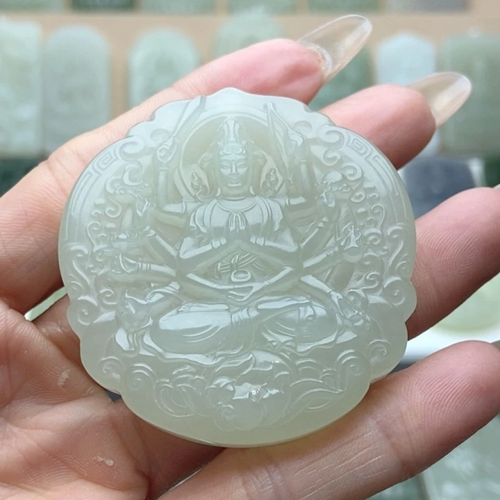 和田玉颈饰未镶嵌新*光
