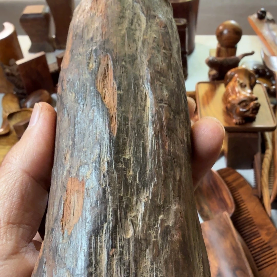 营***鱼海南黄花梨土埋料茶则