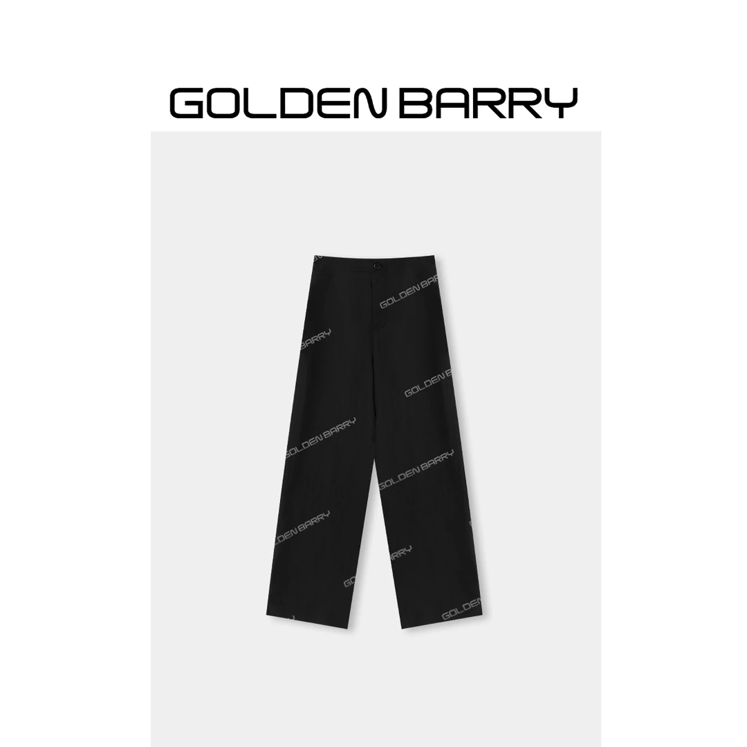 GOLDENBARRY|511103“空气裤”百搭老钱风阔腿裤