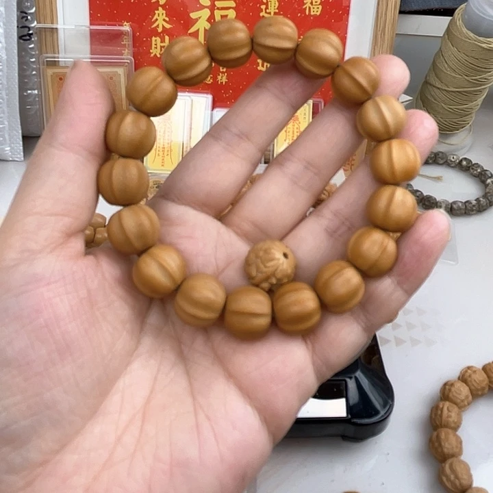 核桃手串/手链磨砂鲨鱼背卡14左右不退换