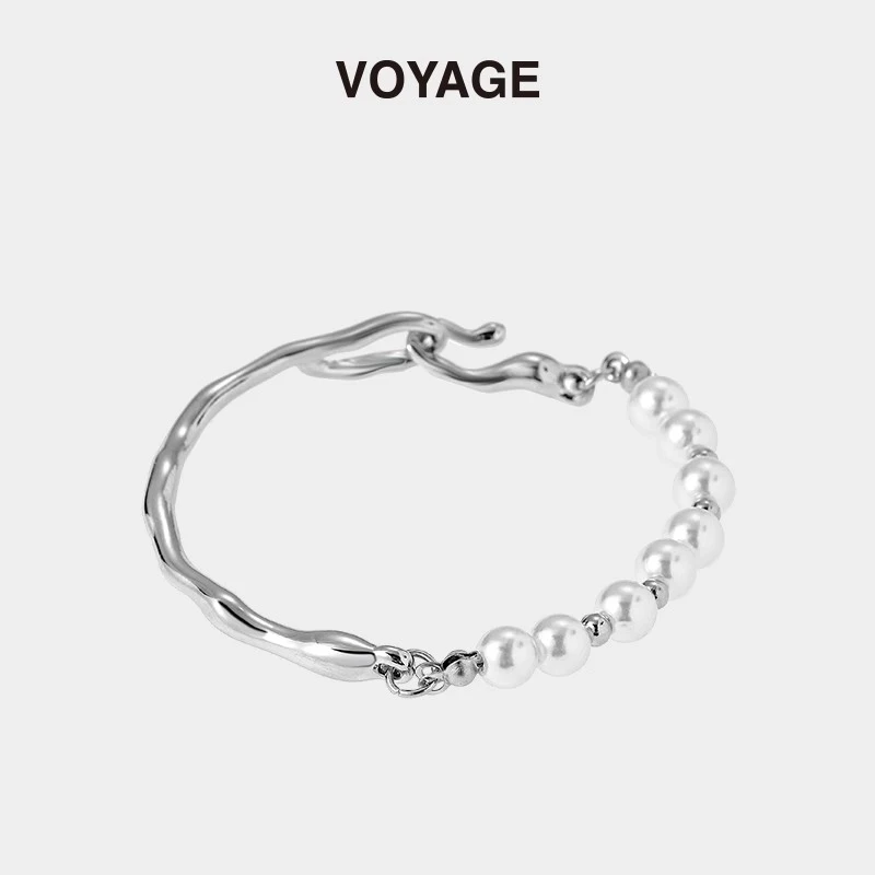 合金手链 珍珠手链女款手镯手串精致串珠冷淡风学生小众秋冬首饰