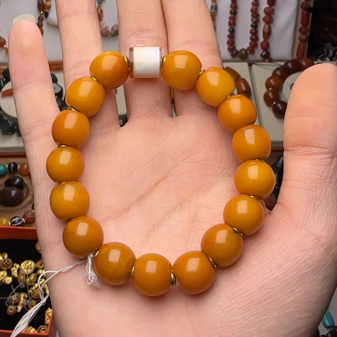 蜜蜡手链未镶嵌bnnhhhhjhhhj