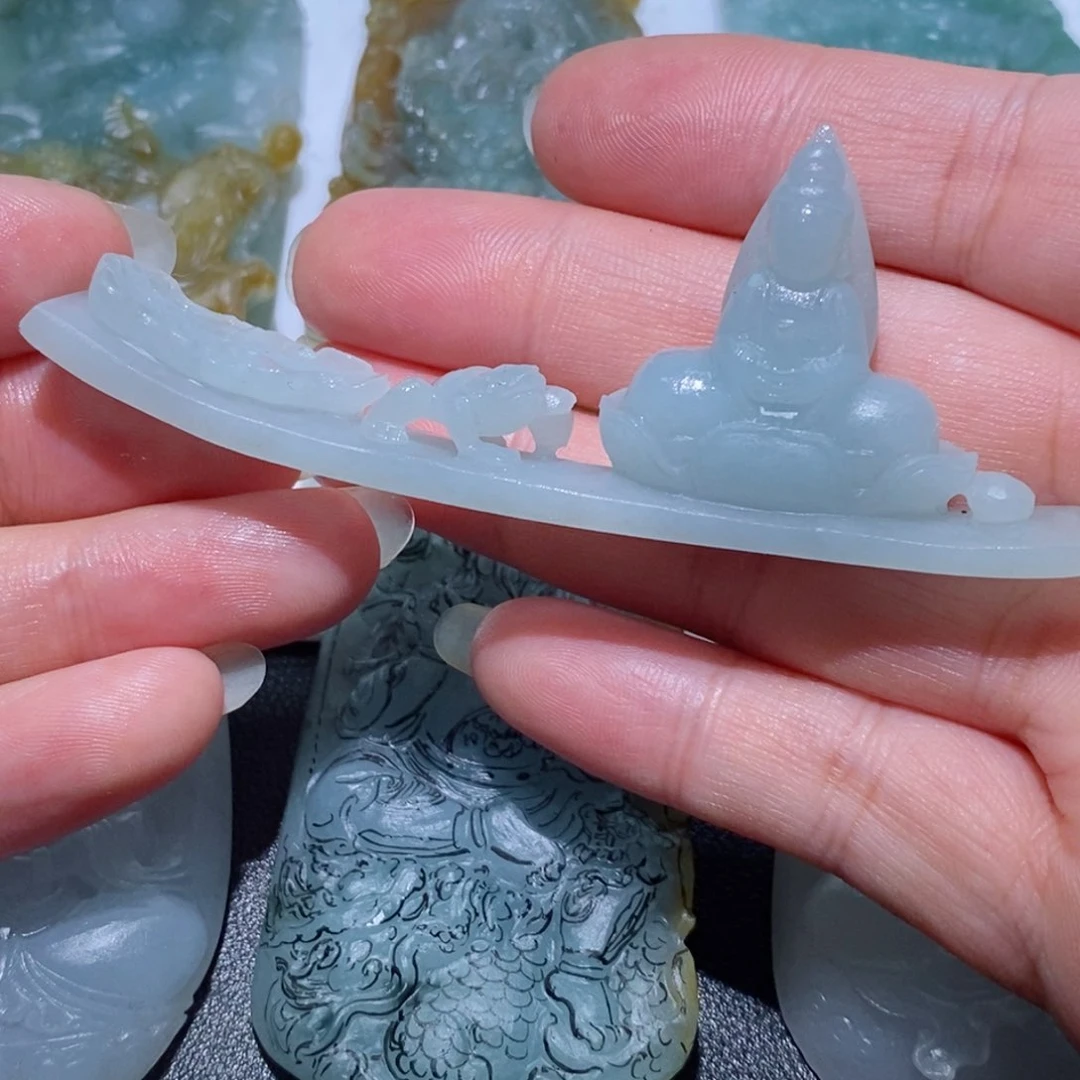 定制翡翠未镶嵌毛货