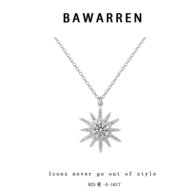 坠链均925银 Bawarren A-1617-轻奢项链百搭时尚