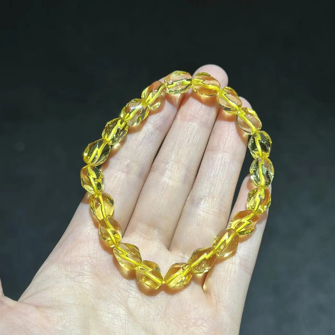 YS9160 黄色水晶 麻花造型手链 多样性发其一