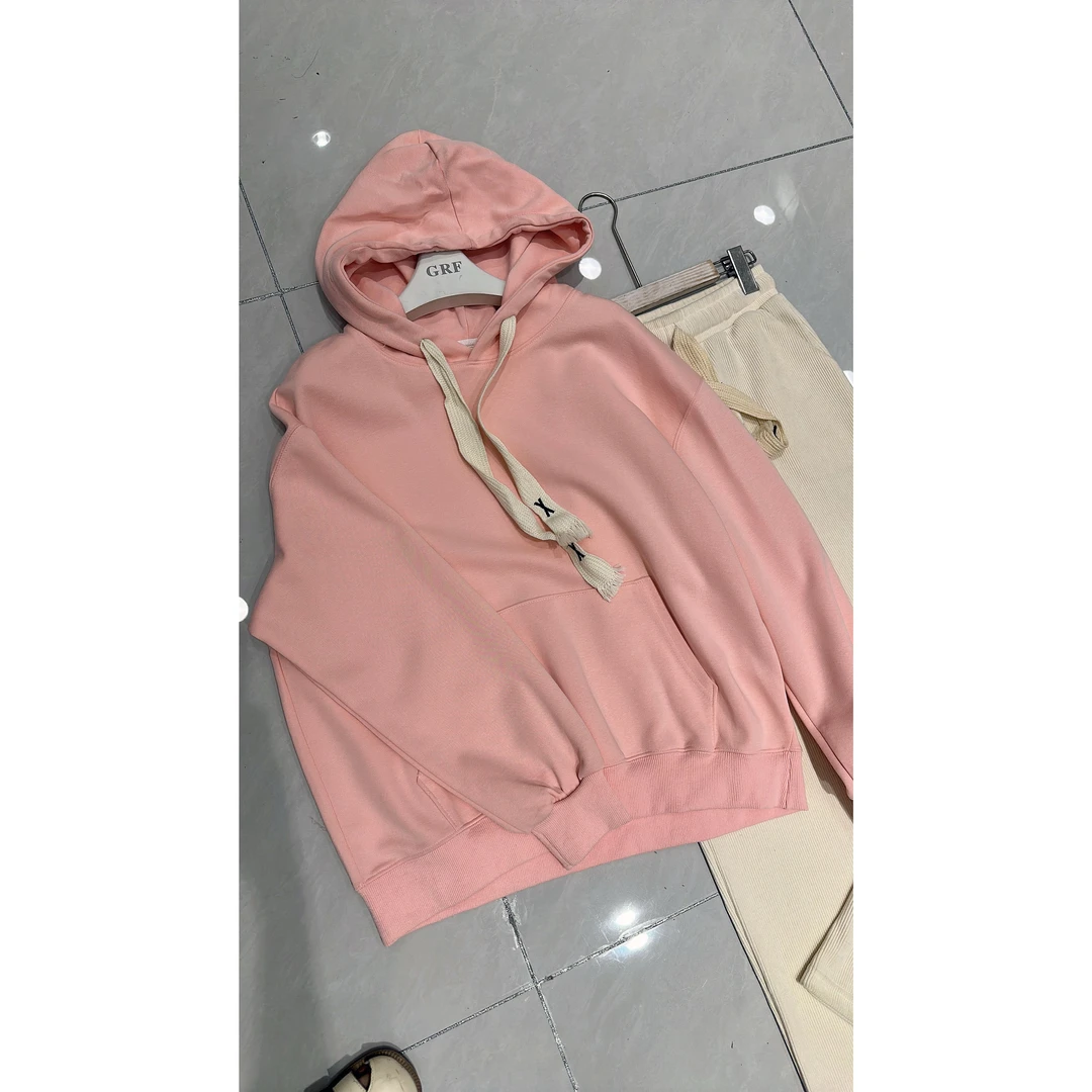 6821#休闲卫衣连帽韩版时尚秋季纯色长袖卫衣