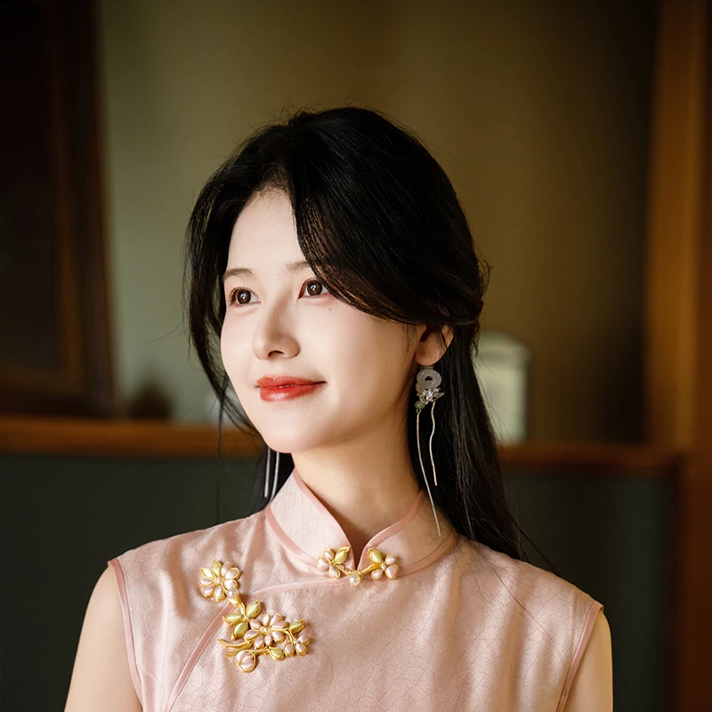 时光裁剪|风吟新中式真丝旗袍夏新款女高级感小个子绝美修身显瘦