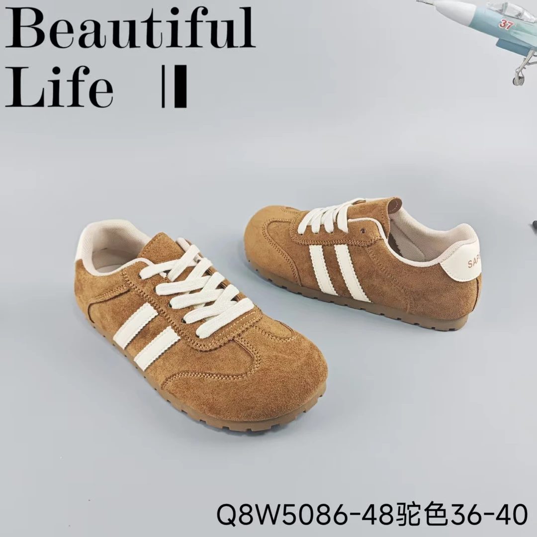 德训鞋运动鞋秋季运动风纯色时尚休闲鞋休闲风