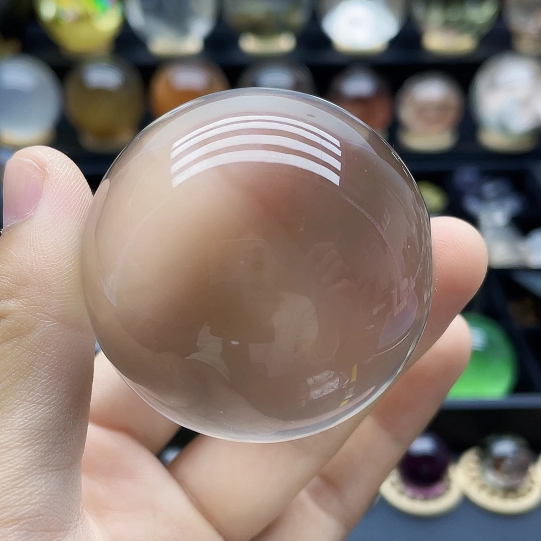 未镶嵌珠宝半成品水晶天然白水晶49.7mm