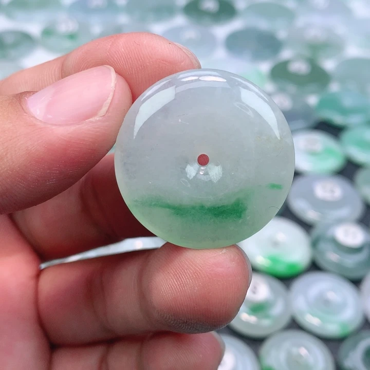 翡翠未镶嵌颈饰缅甸天然A货翡翠30-5.8