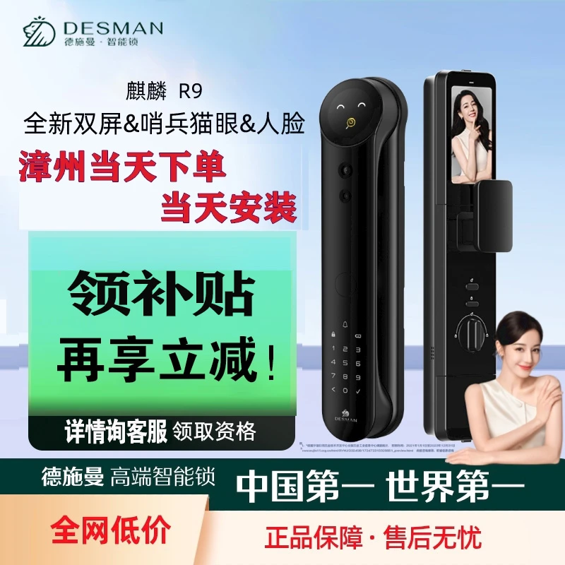 德施曼智能门锁 麒麟R9
