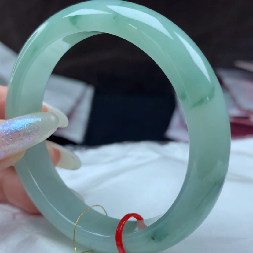 【闪购商品】翡翠手镯未镶嵌花**梅114168，