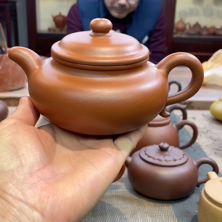 茶壶紫砂无***客仿古壶原矿朱泥
