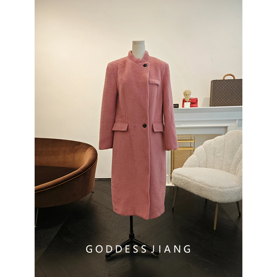 姜安妮_小立领挺阔感大衣外套M码 no退no换