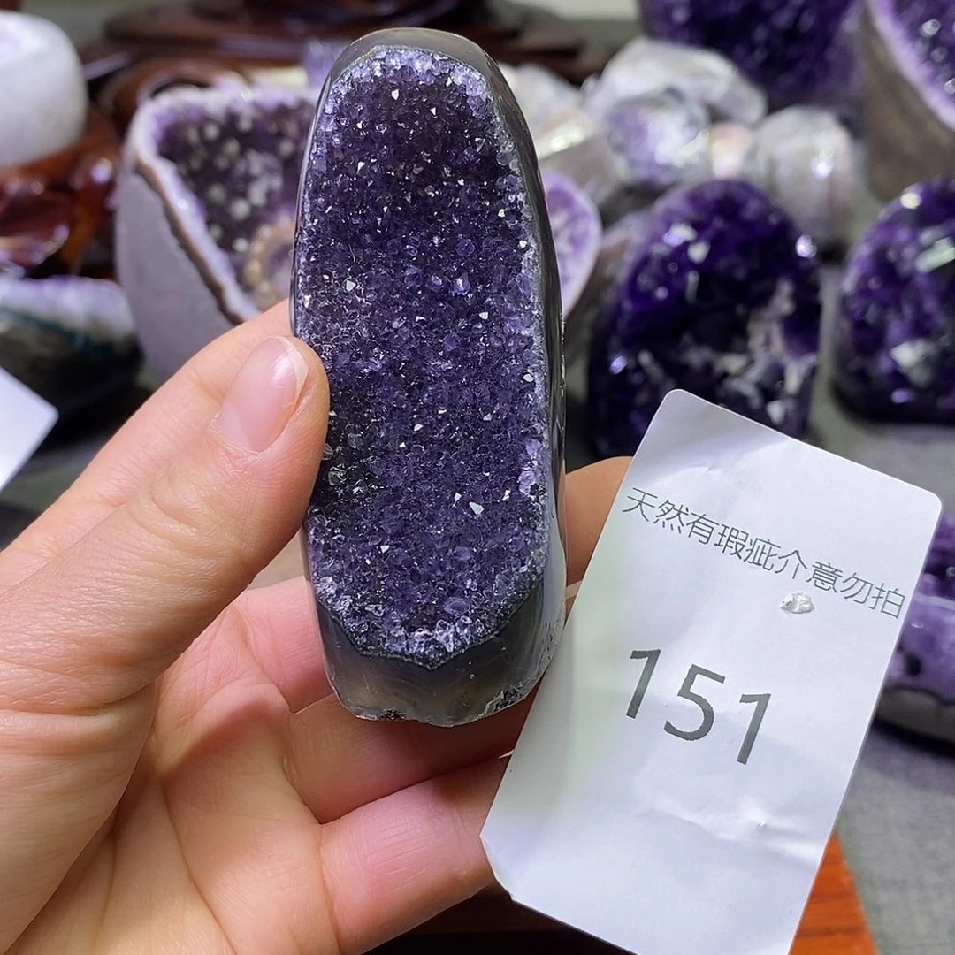 珠宝半成品紫晶未镶嵌