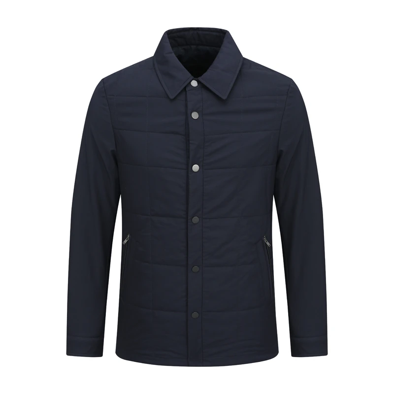 AB690辛秋冬款男式棉衣 直排扣休闲保暖防风棉服外套 时尚都市