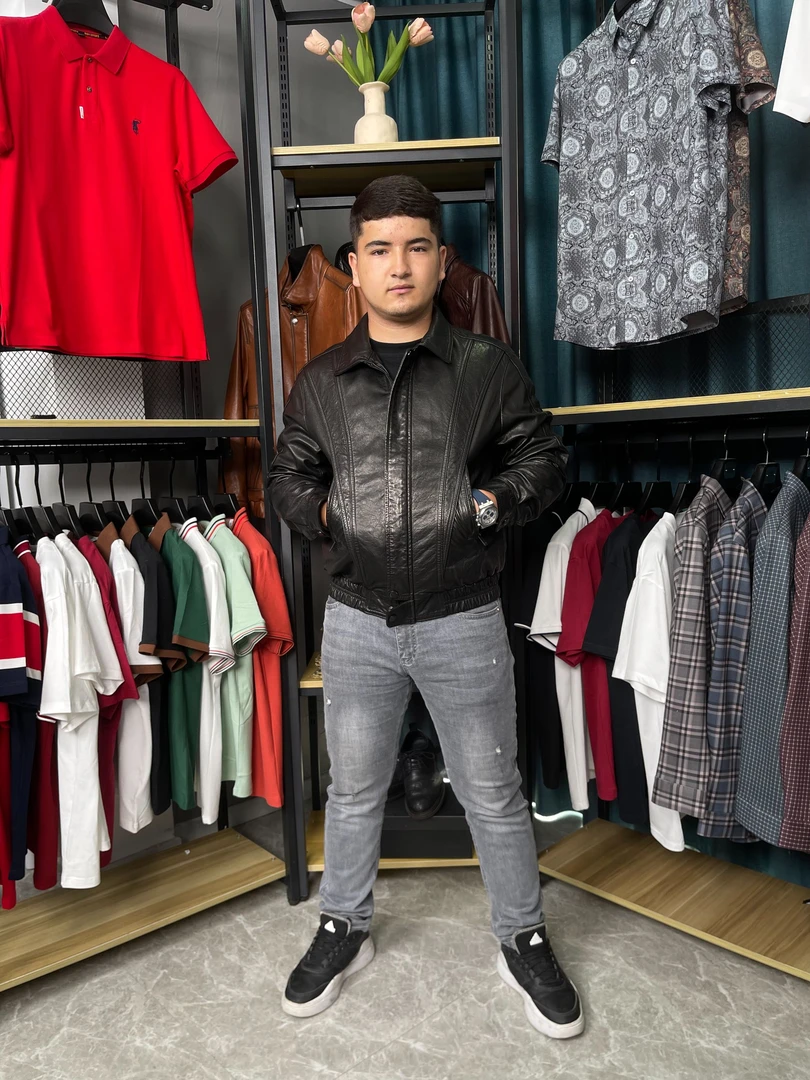 【阿吉巴伊】男装牛皮真皮外套#5644