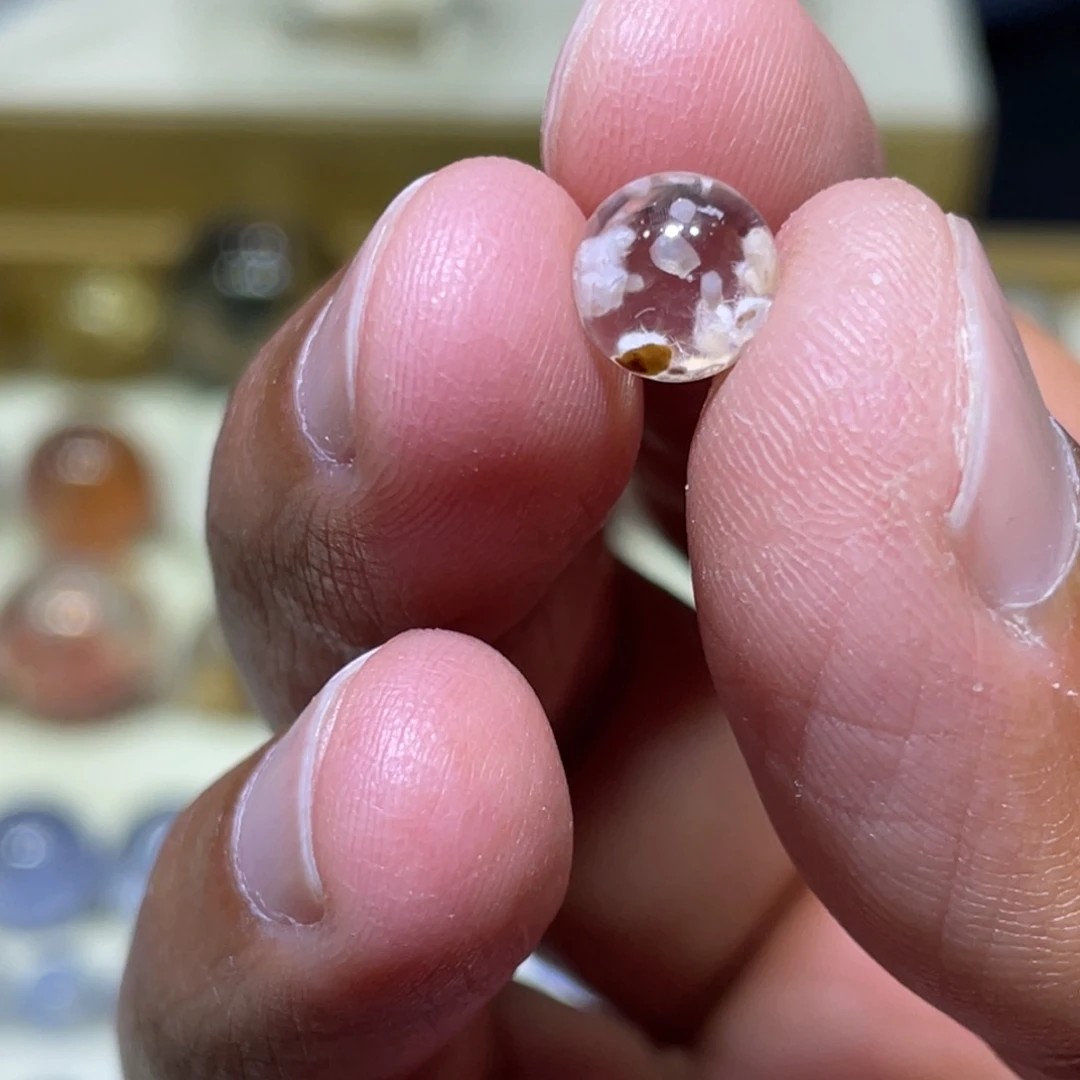 水晶未镶嵌珠宝半成品