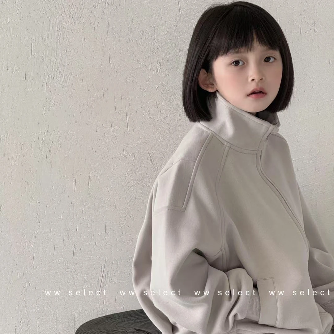 【工艺袖】亲子加绒卫衣外套C257