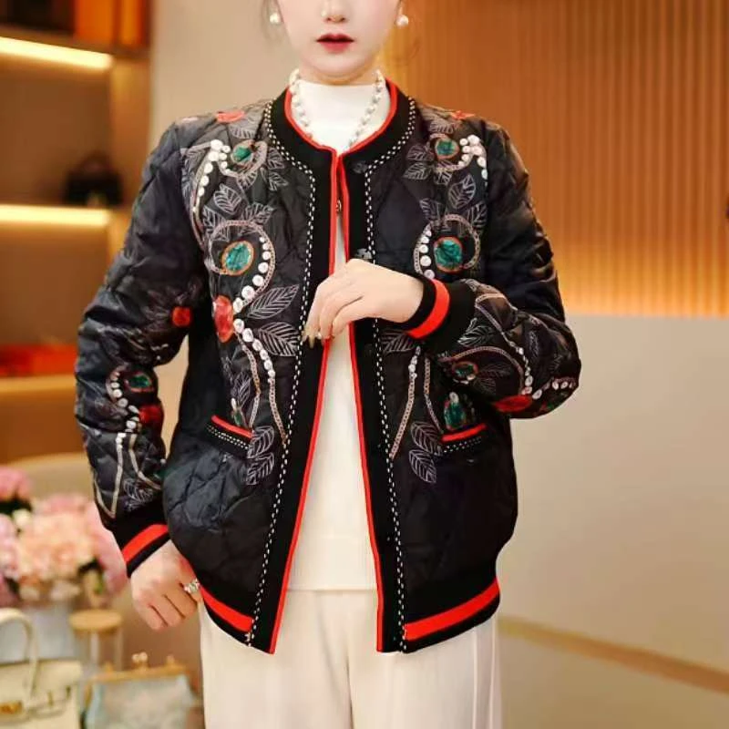 【爱马五店】新品时尚百搭女士休闲显瘦保暖短款羽绒服-1108宝石