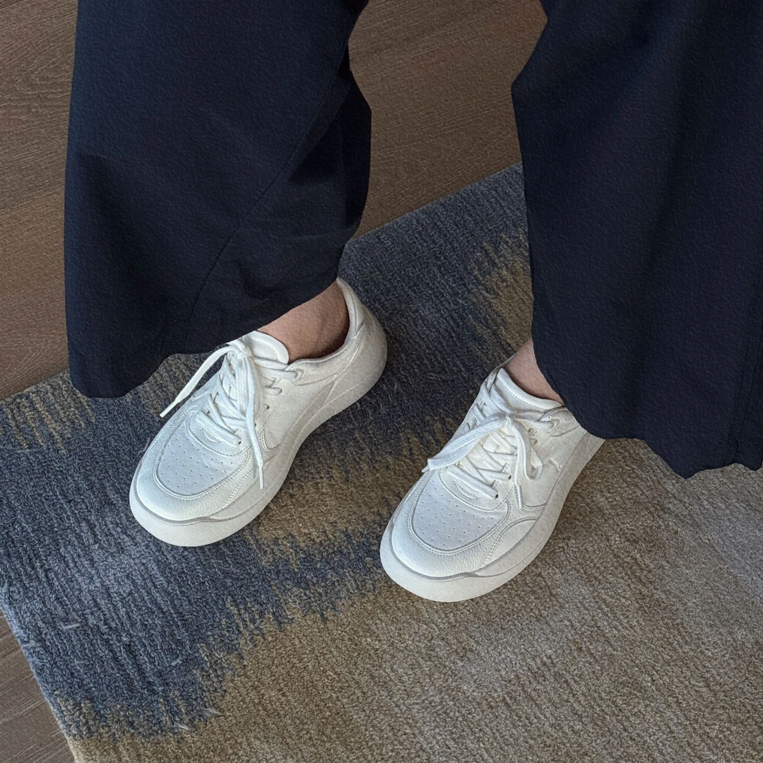 Ms.Qnn“面包鞋”圆头厚底增高系带百搭时尚老爹休闲鞋 52X589 Q姐