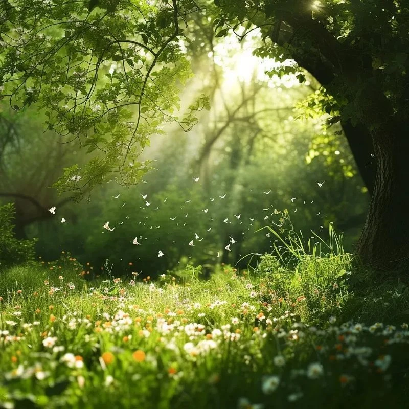 高清治愈系风景自沾海报贴画房间卧室宿舍装饰墙面装饰定制海报画