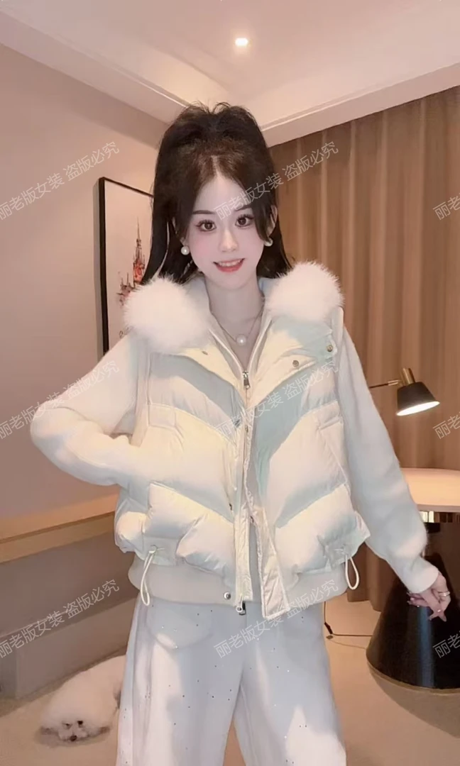 Si【认真的雪】单件时尚秋冬网红显瘦加厚宽松百搭保暖休闲马甲